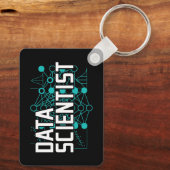 Cadeau voor Data Scientist Data Analist Sleutelhanger (Achterkant)