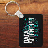 Cadeau voor Data Scientist Data Analist Sleutelhanger (Voorkant)