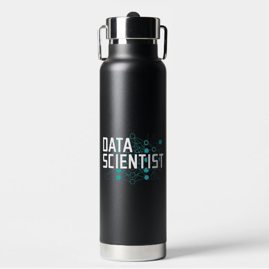 Cadeau voor Data Scientist Data Analist Waterfles (Voorkant)