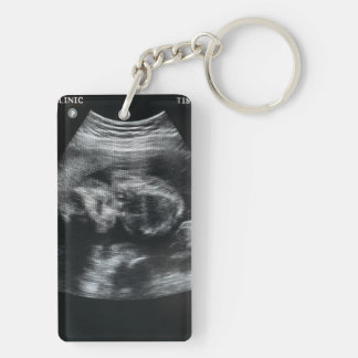 Cadeau voor de aanstaande vader Notitie van baby A Sleutelhanger
