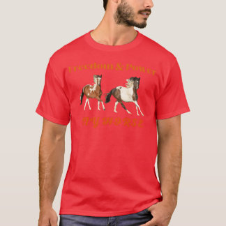 Cadeau voor de gratis Horse Lovers Riding Sport Ho T-shirt