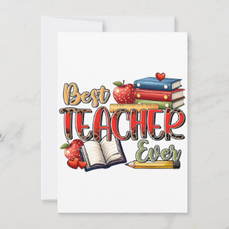Cadeau voor de leraar | Beste leraar ooit Notitiekaartje