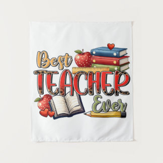 Cadeau voor de leraar | Beste leraar ooit Wandkleed