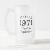 cadeau voor de mok van  gefrosted bier voor 50th B (Links)