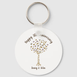 cadeau voor de vijfde huwelijksdag sleutelhanger