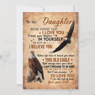 Cadeau voor dochter Brief aan mijn dochter van v Kaart