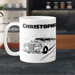 Cadeau voor een Limousine Chauffeur met naam Extra Grote Beker