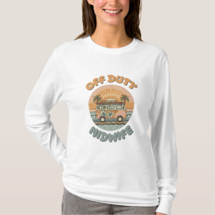 Cadeau voor een vroedvrouw. Verloskundige afstuder T-shirt