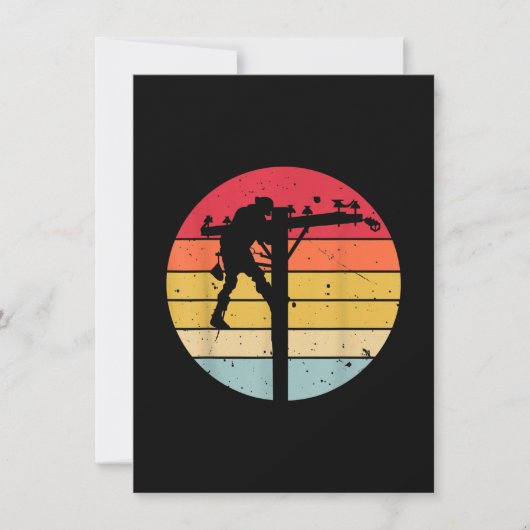 Cadeau voor elektricien monteur notitiekaartje (Voorkant)