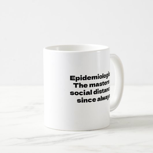 Cadeau voor epidemioloog koffiemok (Voorkant rechts)