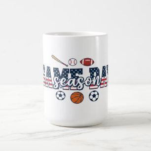 Cadeau voor fan van meerdere sporten en patriotism koffiemok