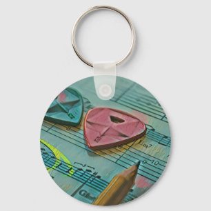 cadeau voor gitarist sleutelhanger