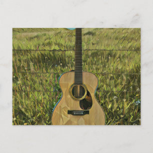 Cadeau voor gitarist vriend briefkaart