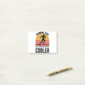 Cadeau voor hardloop vader Vaderdag Marathonloper Post-it® Notes (Op bureau)