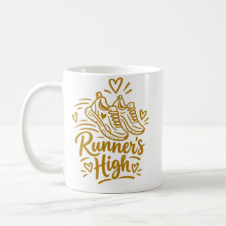 Cadeau voor hardloopster met Runner's High Koffiemok
