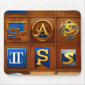 Cadeau voor Haroon Modern 3D Photo Grid Muismat (Voorkant)