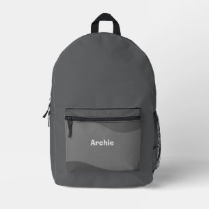 Cadeau voor hem of terug naar school naam Rustic G Bedrukte Rugzak