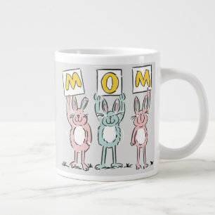 Cadeau voor het ontwerp van mam Fun Rabbits Extra Grote Beker