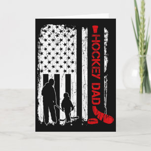 Cadeau voor hockeyvader Hockey Amerikaanse vlag vo Kaart