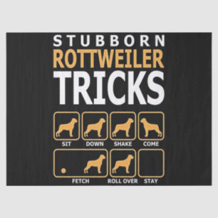 cadeau voor honden Stevige rottweiler-tricks Tissuepapier