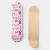 Cadeau voor kankeroverlevende - krijger skateboard (Voorkant)