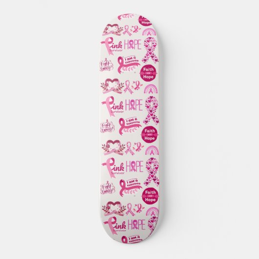 Cadeau voor kankeroverlevende - krijger skateboard (Voorkant)