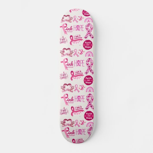 Cadeau voor kankeroverlevende - krijger skateboard (Voorkant)