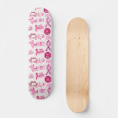 Cadeau voor kankeroverlevende - krijger skateboard (Voorkant)