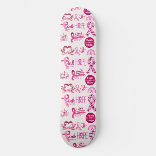 Cadeau voor kankeroverlevende - krijger skateboard (Voorkant)
