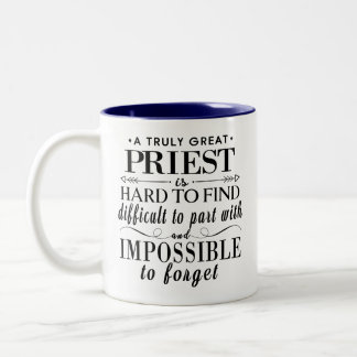 Cadeau voor katholieke priester Hartelijke waarder Tweekleurige Koffiemok