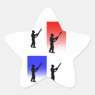 cadeau voor kerstcadeau voor chirurg rond Aborist Ster Sticker