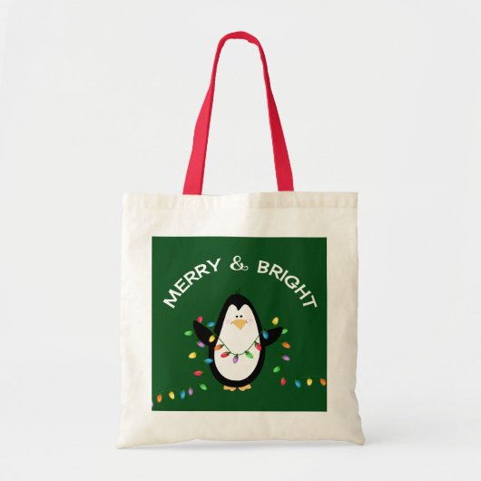 cadeau voor kerstfeestdag in Penguin Tote Bag (Voorkant)