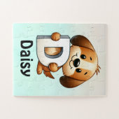 Cadeau voor kind met aangepaste naam puzzel legpuzzel (Horizontaal)