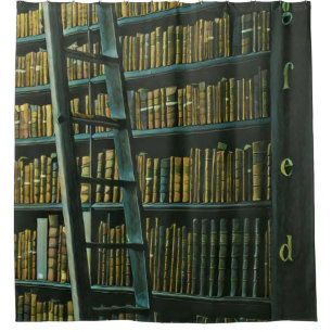 cadeau voor leesillustraties douchegordijn