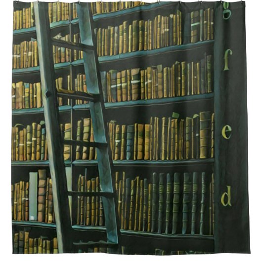 cadeau voor  leesillustraties douchegordijn (Voorkant)