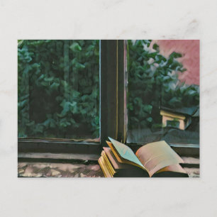 Cadeau voor leesliefhebbers voor bibliothecaris briefkaart