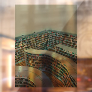 cadeau voor leesminachting raamsticker