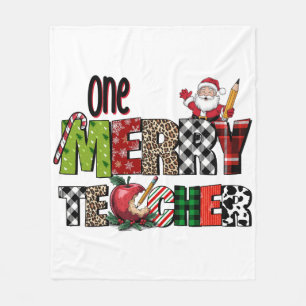 Cadeau voor leraar Een vrolijke leraar Fleece Deken