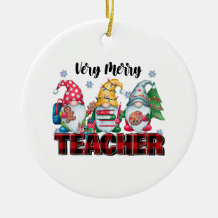 Cadeau voor leraar Erg vrolijke leraar Keramisch Ornament