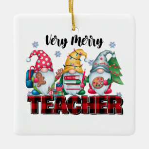 Cadeau voor leraar Erg vrolijke leraar Keramisch Ornament