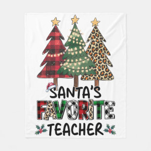 Cadeau voor leraar Sinterklaas' favoriete leraar Fleece Deken