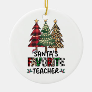 Cadeau voor leraar   Sinterklaas' favoriete leraar Keramisch Ornament