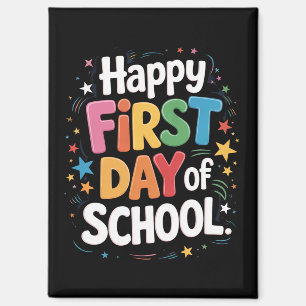 Cadeau voor leraren Leuke eerste schooldag  Magneet