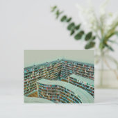 Cadeau voor leuke leesliefhebbers briefkaart (Staand voorkant)