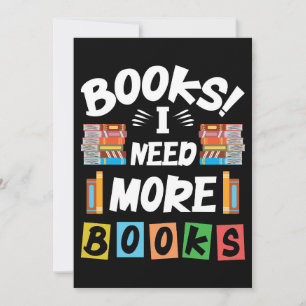 Cadeau voor lezers Ik heb meer boeken nodig Kaart