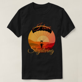 Cadeau voor liefhebber van vintage parachutespring t-shirt