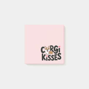 Cadeau voor lieve Corgi-moeder Roze hart Hondenlie Post-it® Notes