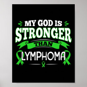 Cadeau voor lymfoom bewustzijn voor bloedkanker pa poster