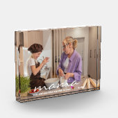 Cadeau voor mam | Aangepaste persoonlijke Moederda Fotoblokken (Links)