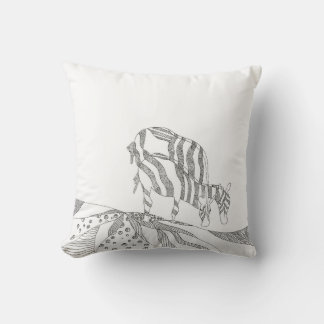 cadeau voor mama abstracte stickfigure gooit pil kussen